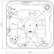Hot tub outdoor spa SPAtec 700B blanco